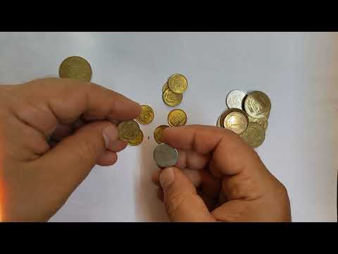 Магнитные и не магнитные монет Украины / Почему монет Украины после 2014 года начали магнититься???